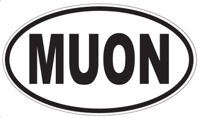 MUON - Oval Sticker