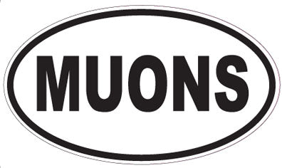 MUONS - Oval Sticker