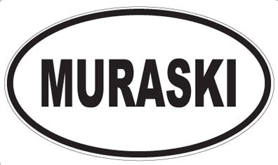 MURASKI - Oval Sticker