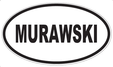 MURAWSKI - Oval Sticker