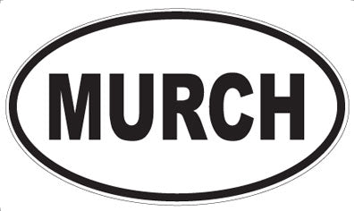 MURCH - Oval Sticker