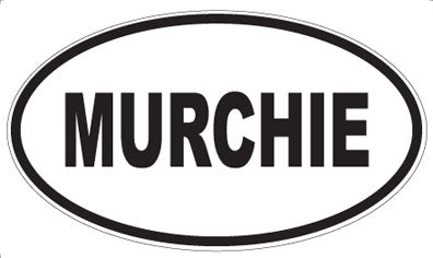 MURCHIE - Oval Sticker