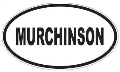 MURCHINSON - Oval Sticker