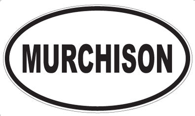 MURCHISON - Oval Sticker