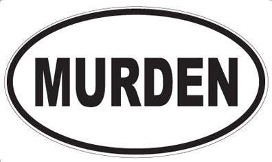 MURDEN - Oval Sticker
