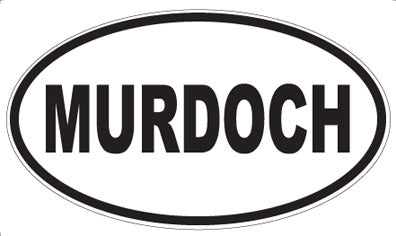 MURDOCH - Oval Sticker