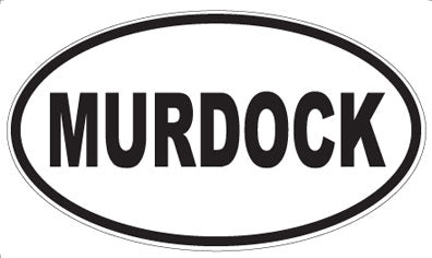 MURDOCK - Oval Sticker