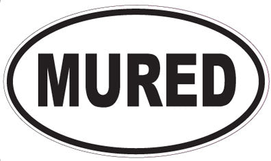 MURED - Oval Magnet