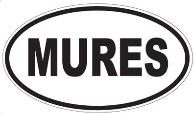 MURES - Oval Sticker