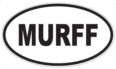 MURFF - Oval Sticker