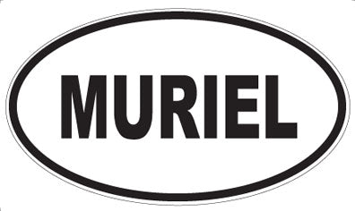 MURIEL - Oval Sticker