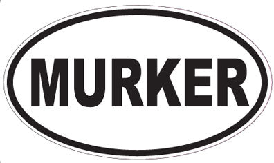 MURKER - Oval Sticker