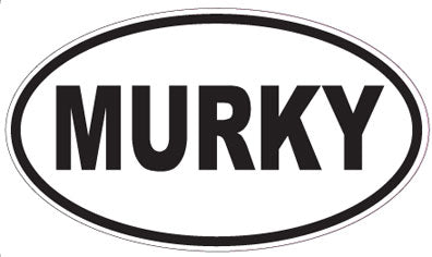 MURKY - Oval Sticker