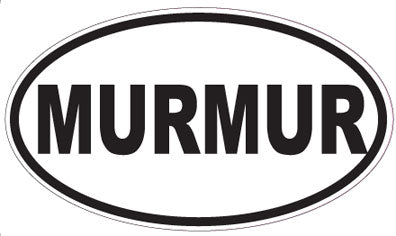 MURMUR - Oval Sticker