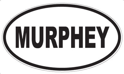 MURPHEY - Oval Sticker