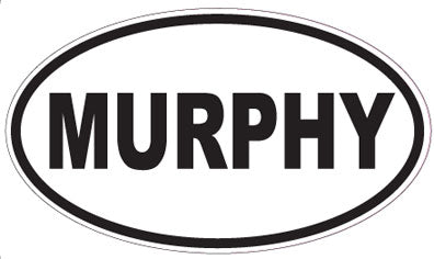 MURPHY - Oval Sticker