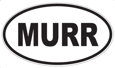 MURR - Oval Sticker