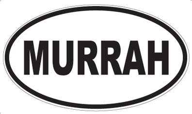 MURRAH - Oval Sticker