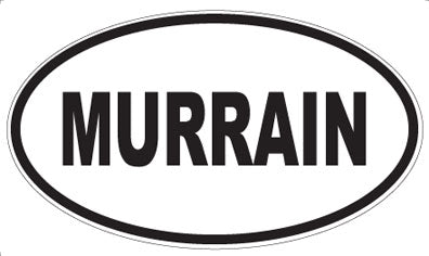 MURRAIN - Oval Sticker