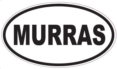 MURRAS - Oval Sticker