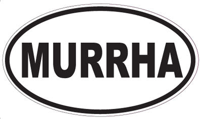 MURRHA - Oval Sticker