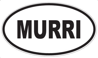 MURRI - Oval Sticker