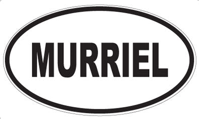 MURRIEL - Oval Sticker