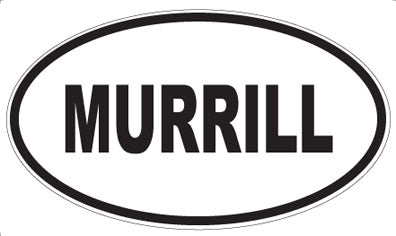 MURRILL - Oval Sticker