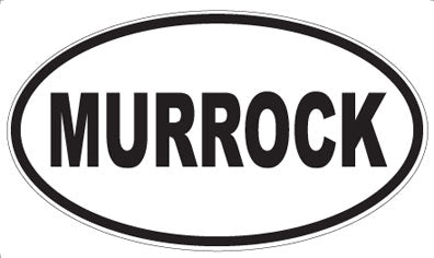 MURROCK - Oval Sticker