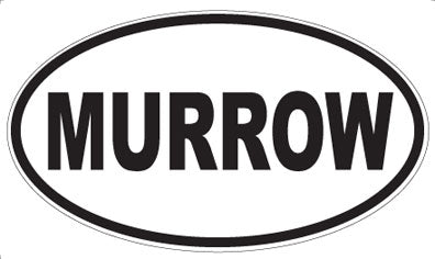 MURROW - Oval Magnet