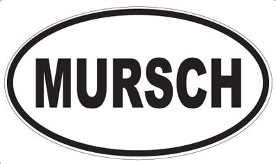 MURSCH - Oval Sticker
