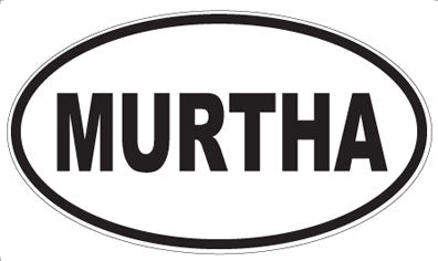 MURTHA - Oval Sticker