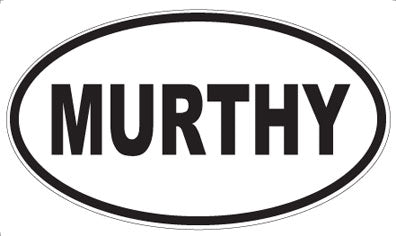 MURTHY - Oval Sticker