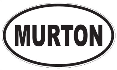 MURTON - Oval Sticker