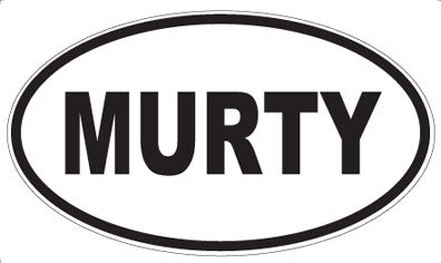 MURTY - Oval Sticker