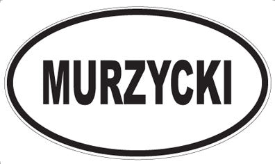 MURZYCKI - Oval Sticker