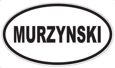 MURZYNSKI - Oval Sticker