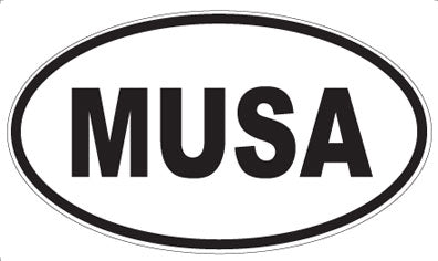 MUSA - Oval Sticker