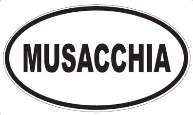 MUSACCHIA - Oval Sticker