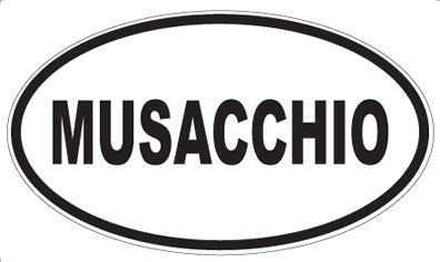 MUSACCHIO - Oval Sticker