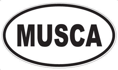 MUSCA - Oval Sticker
