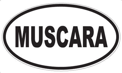 MUSCARA - Oval Sticker
