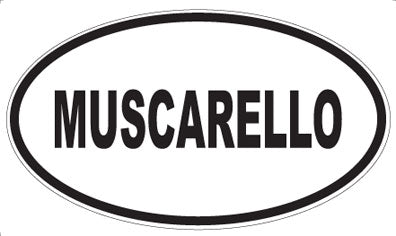 MUSCARELLO - Oval Sticker