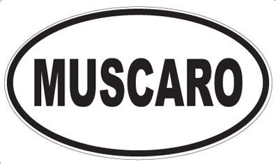 MUSCARO - Oval Sticker