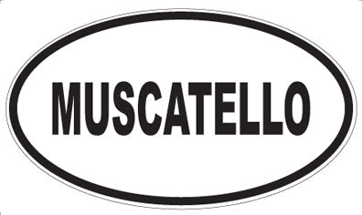 MUSCATELLO - Oval Sticker