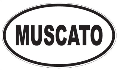 MUSCATO - Oval Sticker