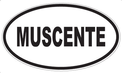 MUSCENTE - Oval Sticker