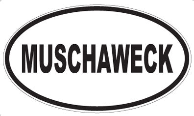 MUSCHAWECK - Oval Sticker