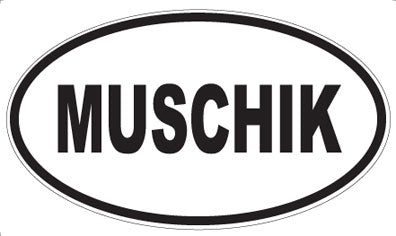 MUSCHIK - Oval Sticker
