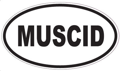 MUSCID - Oval Sticker